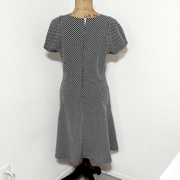 Banana Republic Dresses Banana Republicblk Wh Dotted Ss Dress